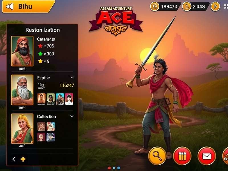 Assam Adventure Ace character customization options