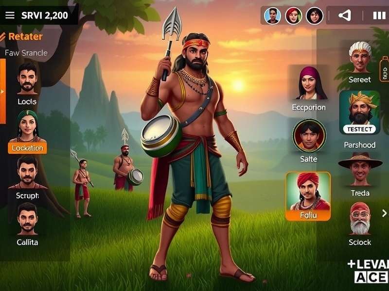 Assam Adventure Ace gameplay screenshot showing beautiful Assamese landscapes